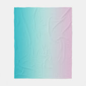 Couverture Polaire Pastel Rainbow Gradient Ombre (Devant)