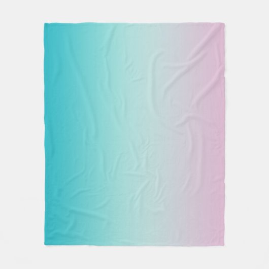 Couverture Polaire Pastel Rainbow Gradient Ombre (Devant)