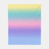 Couverture Polaire Pastel Rainbow Sky esthétique Ombre Gradient (Devant)