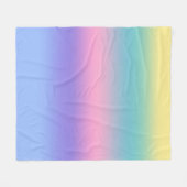 Couverture Polaire Pastel Rainbow Sky esthétique Ombre Gradient (Devant (Horizontal))