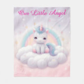 Couverture Polaire Pastel Rainbow Unicorn Blanket (Devant)
