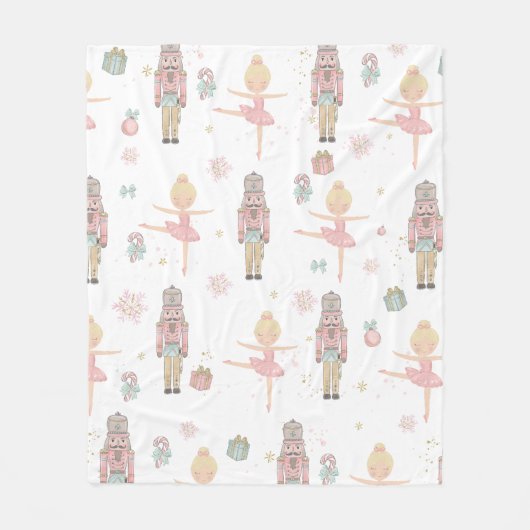 Couverture Polaire Pastel The Nutcracker Christmas Ballet (Devant)
