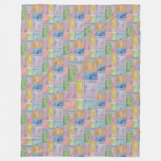Couverture Polaire Pastel Throw Grand Effet de verre tendu (Devant)