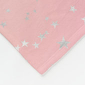 Couverture Polaire Pastel tourbillonne holographique étoiles et ruban (Coin)