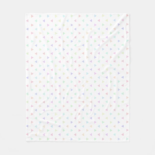 Couverture Polaire Pastel Triangles Motif Multicolor (Devant)