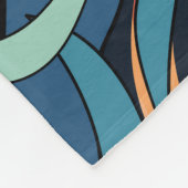 Couverture Polaire Pastel Tropical Botanical Abstrait (Coin)