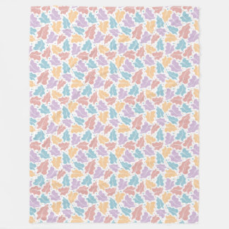 Couverture Polaire Pastel Tropical Feuille Fleece Blanket