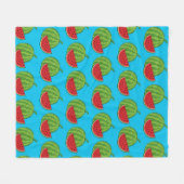 Couverture Polaire Pastèque et tranche (Devant (Horizontal))