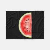 Couverture Polaire Pastèque Été Aquarelle Fruit Tranches Juteux (Devant (Horizontal))