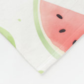 Couverture Polaire Pastèque rouge vert blanc Anniversaire (Coin)