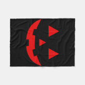 Couverture Polaire Pastèque simple Jack-o'-lantern Halloween d'été (Devant (Horizontal))