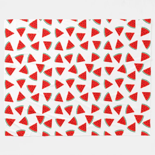 Couverture Polaire Pastèques triangulaires (Devant (Horizontal))