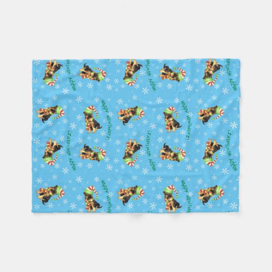 Couverture Polaire Pasteur allemand de Noël (Devant (Horizontal))