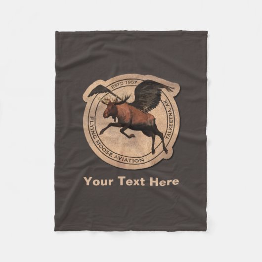 Couverture Polaire Patch Aviation Moose Volant (Devant)