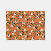 Couverture Polaire Patch Citrouille Haunted Halloween Ghosts (Devant (Horizontal))