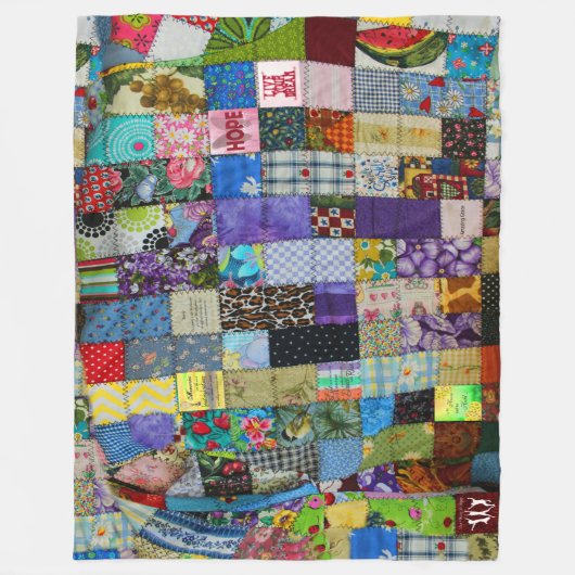 COUVERTURE POLAIRE PATCHWORK (Devant)