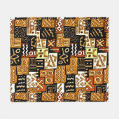 Couverture Polaire Patchwork africain (Devant (Horizontal))