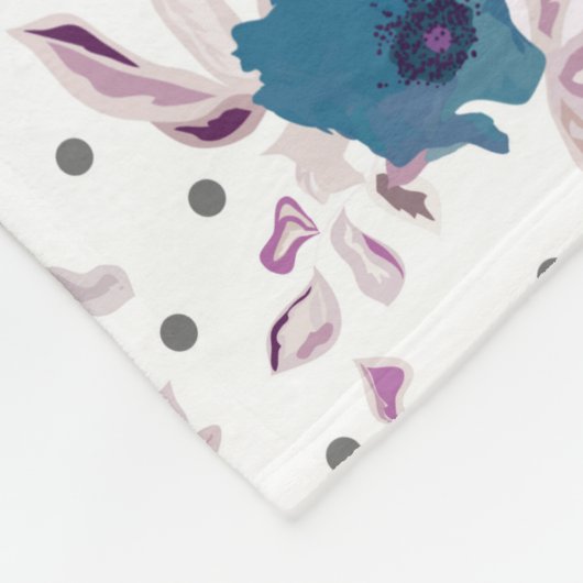 Couverture Polaire patchwork bleu, populaire, patchwork, folle, rusti (Coin)