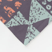 Couverture Polaire Patchwork bohémien : conception sans couture dessi (Coin)