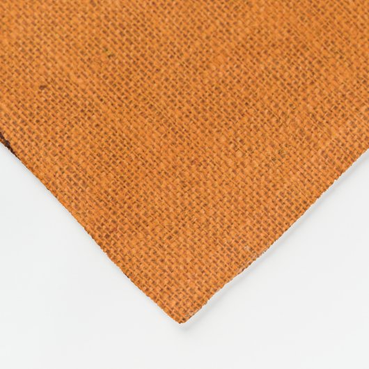 Couverture Polaire Patchwork Brown Orange d'automne (Coin)