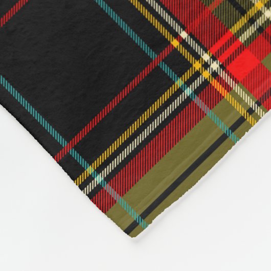 Couverture Polaire patchwork chercks motif, design tartan, surface  (Coin)