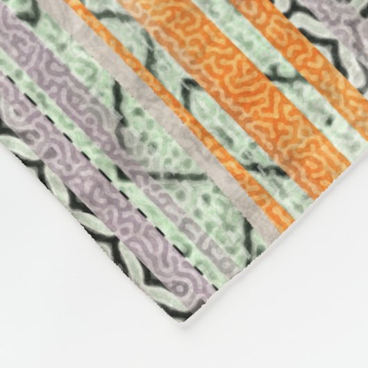 Couverture Polaire Patchwork collage mixage, surface composée motif i (Coin)
