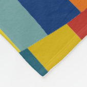 Couverture Polaire Patchwork couleur Wavy Abstrait 291020 (Coin)