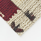 Couverture Polaire Patchwork croisé rustique | Folk Holiday Motif (Coin)