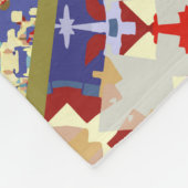 Couverture Polaire patchwork de carreaux d'origine espagnole Abstrait (Coin)