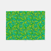 Couverture Polaire Patchwork de Leaves (Devant (Horizontal))