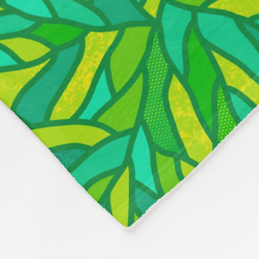 Couverture Polaire Patchwork de Leaves (Coin)