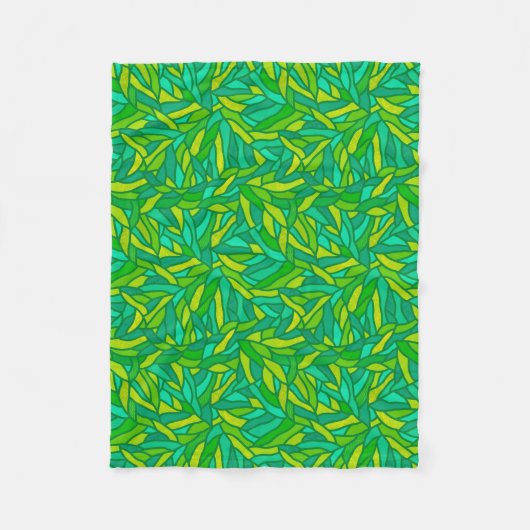 Couverture Polaire Patchwork de Leaves (Devant)