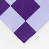 Couverture Polaire Patchwork Domino - Poudre bleu et violet profond (Coin)