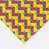 Couverture Polaire Patchwork Ecuador Motif du drapeau (Coin)