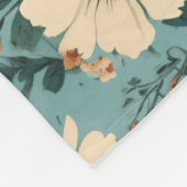 Couverture Polaire Patchwork floral Chauve-Halloween & Fleurs (Coin)