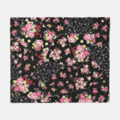 Couverture Polaire Patchwork Floral : Design Assez Simple. (Devant (Horizontal))