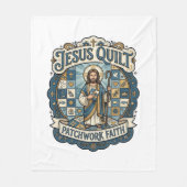 Couverture Polaire Patchwork Jésus Foi Patchwork Jésus (Devant)