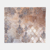 Couverture Polaire Patchwork Paisley : impression Vintage classique (Devant (Horizontal))