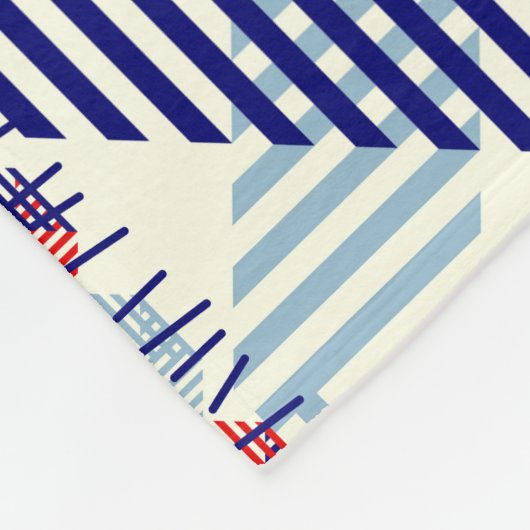 Couverture Polaire Patchwork Plaid Classique : Motif Carré (Coin)