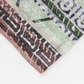 Couverture Polaire Patchwork Quilt Collage Impression transparente. (Coin)