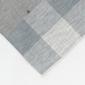 Couverture Polaire Patchwork rustique en bois Blanche en toison - Ble (Coin)