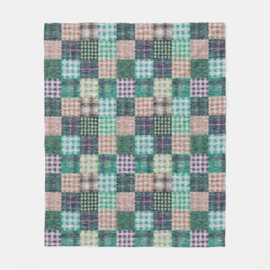 Couverture Polaire Patchwork vintage (Devant)