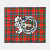 Couverture Polaire Paterson Clan Badge Tartan Plaid (Devant (Horizontal))
