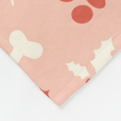 Couverture Polaire Pâtes et os de Noël Motif (Coin)