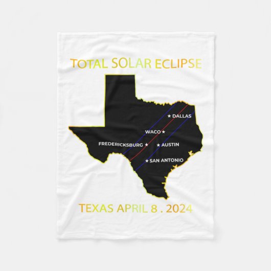 Couverture Polaire Path Of Solar Eclipse 2024 Interactive Map Texas E (Devant)