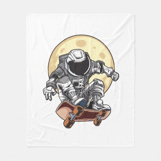 Couverture Polaire Patin Astronaute (Devant)