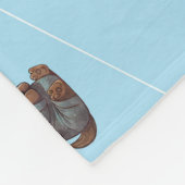 COUVERTURE POLAIRE PATINAGE À LA GLACE FILLE ET AMIS ANIMAUX (Coin)