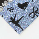 Couverture Polaire Patinage artistique bleu en pastel nommé fait sur (Coin)