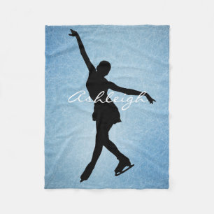 Couverture Polaire Patinage artistique de glace Design de patinage po