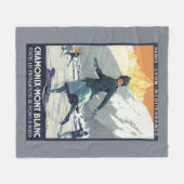 Couverture Polaire Patinage de glace - affiche olympique de promo de (Devant (Horizontal))